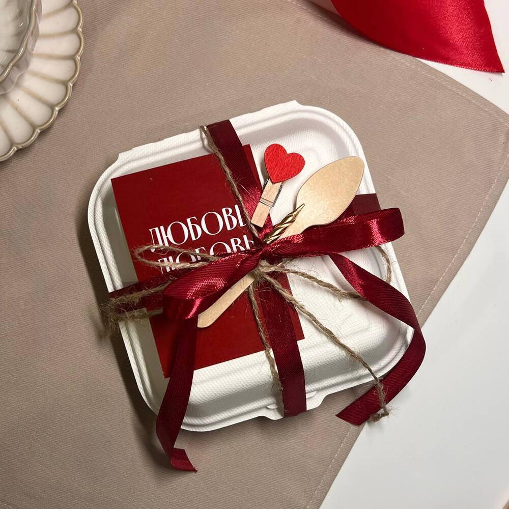 Бенто торт ламбет "Ключ к сердцу" на 14 февраля