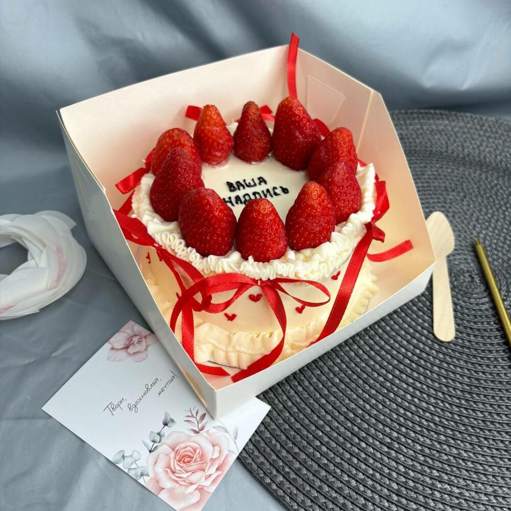 Бенто торт ламбет Макси с бантиками.Ваша надпись