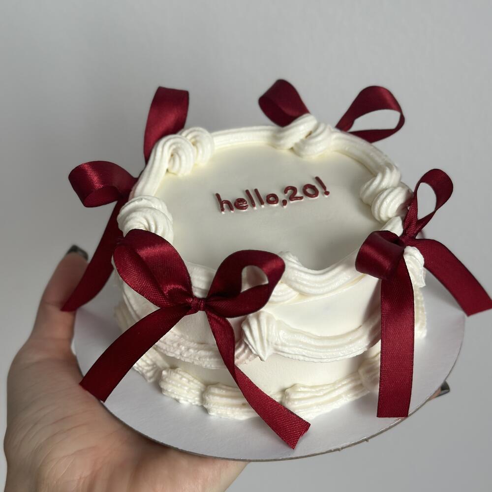 Бенто торт ламбет на день рождения с бантиками сестре себе дочке подруге