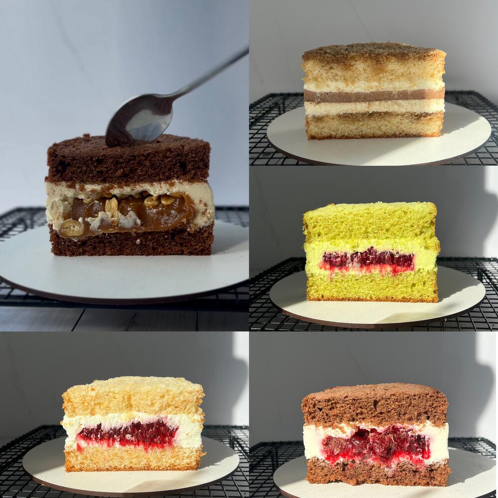 Бенто торт ламбет с бантиками и надписью, бенто на день рождение