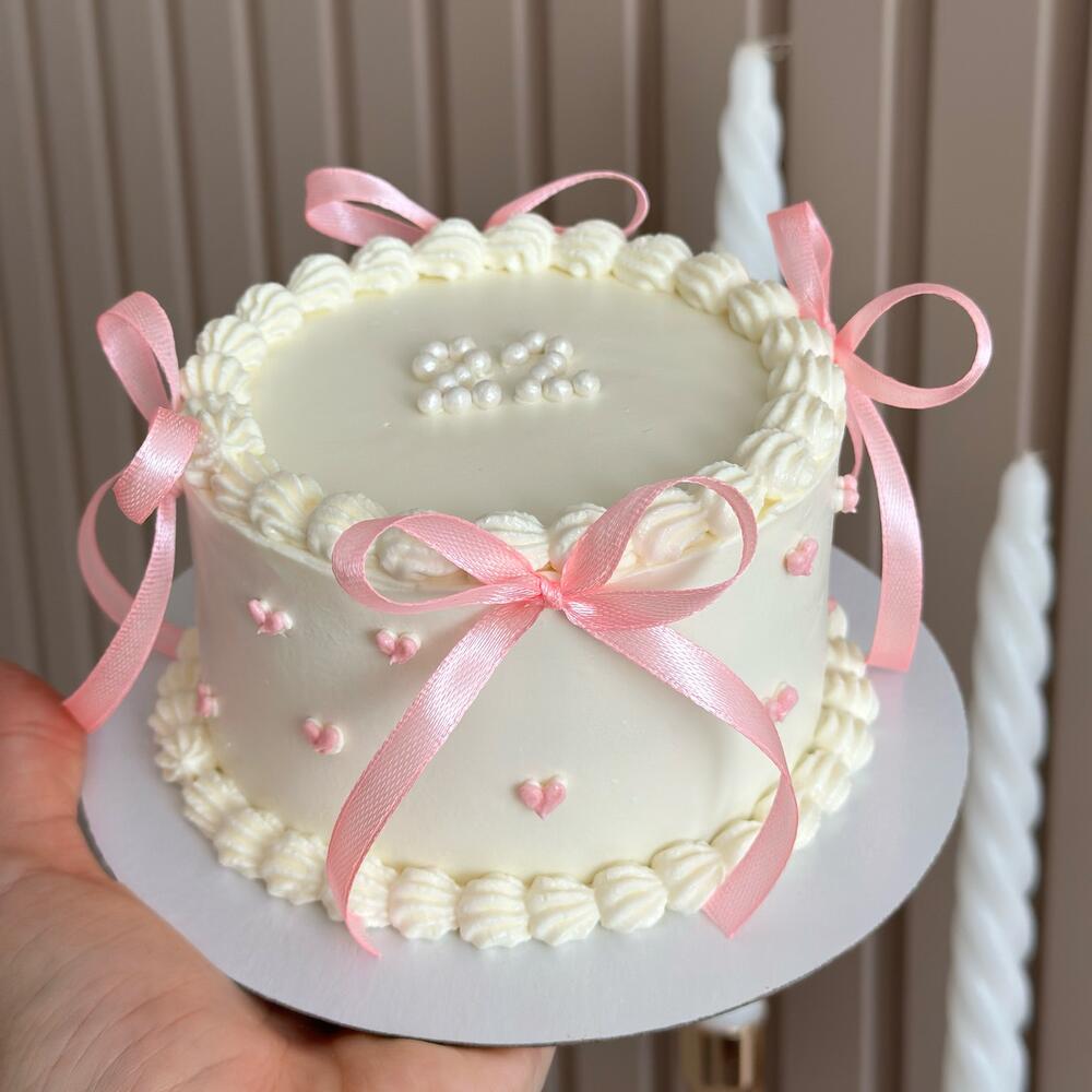 Бенто торт ламбет с бантиками сестре подруге дочке на день рождения