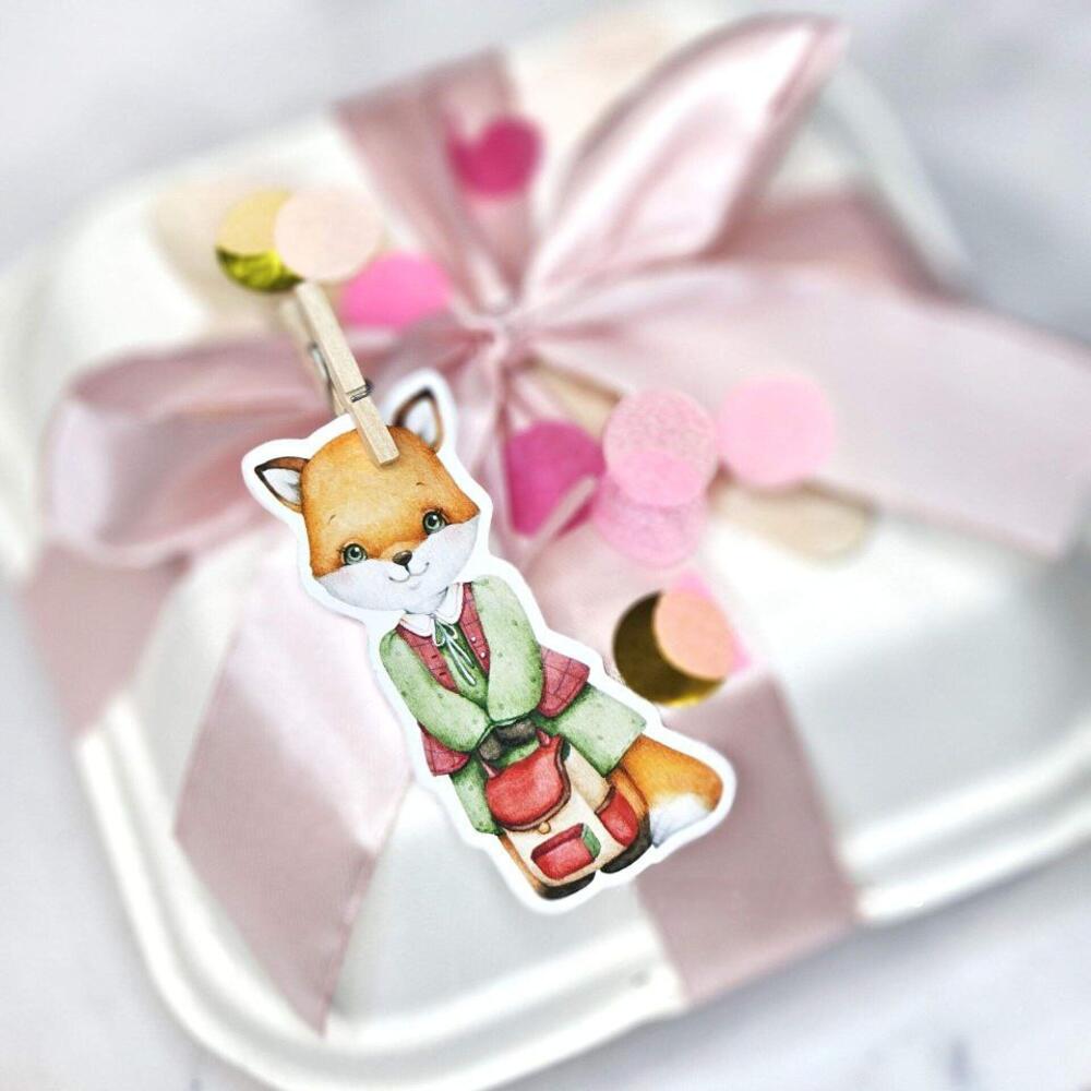 Бенто-торт Ламбет с белыми бантиками и надписью