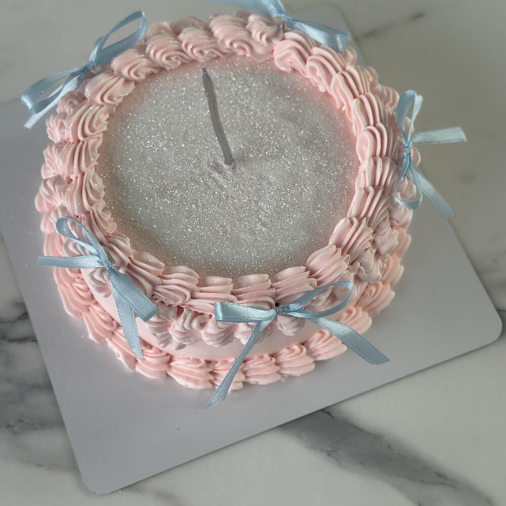 Бенто торт ламбет с блёстками