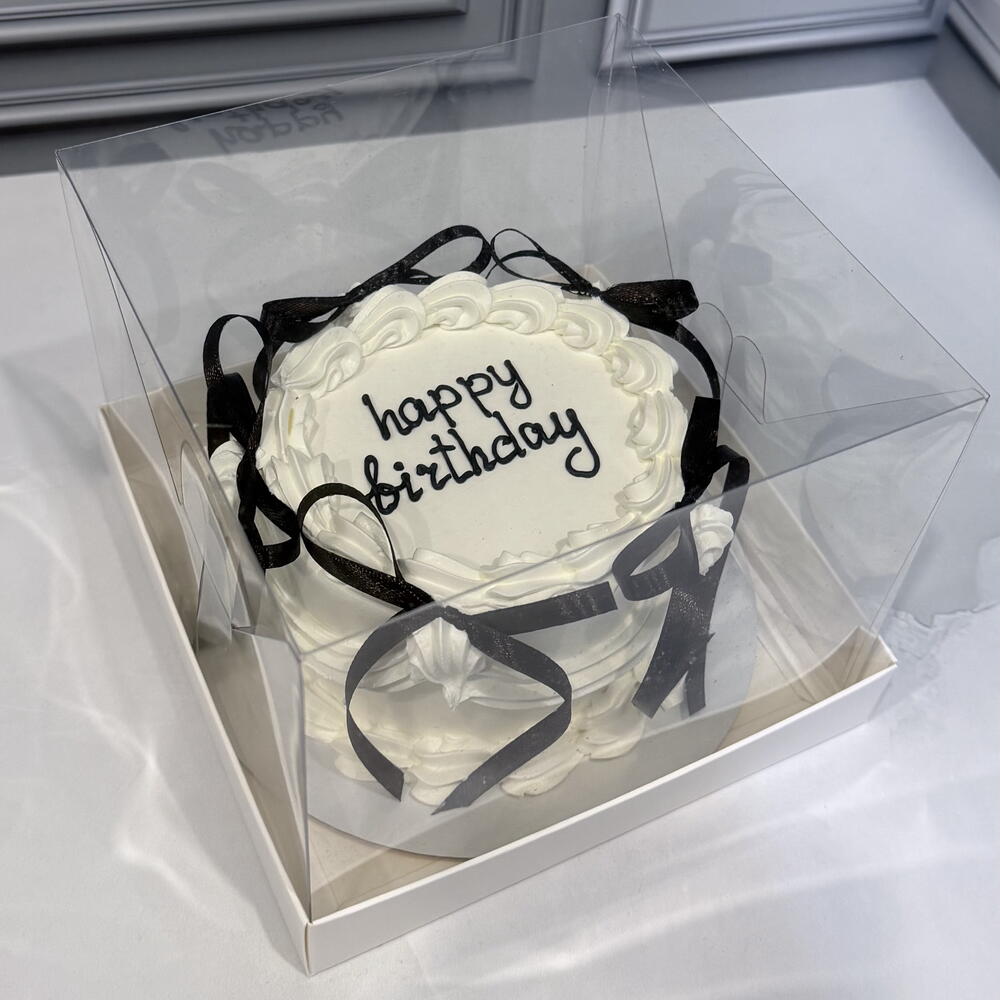 Бенто торт Ламбет с черными бантиками