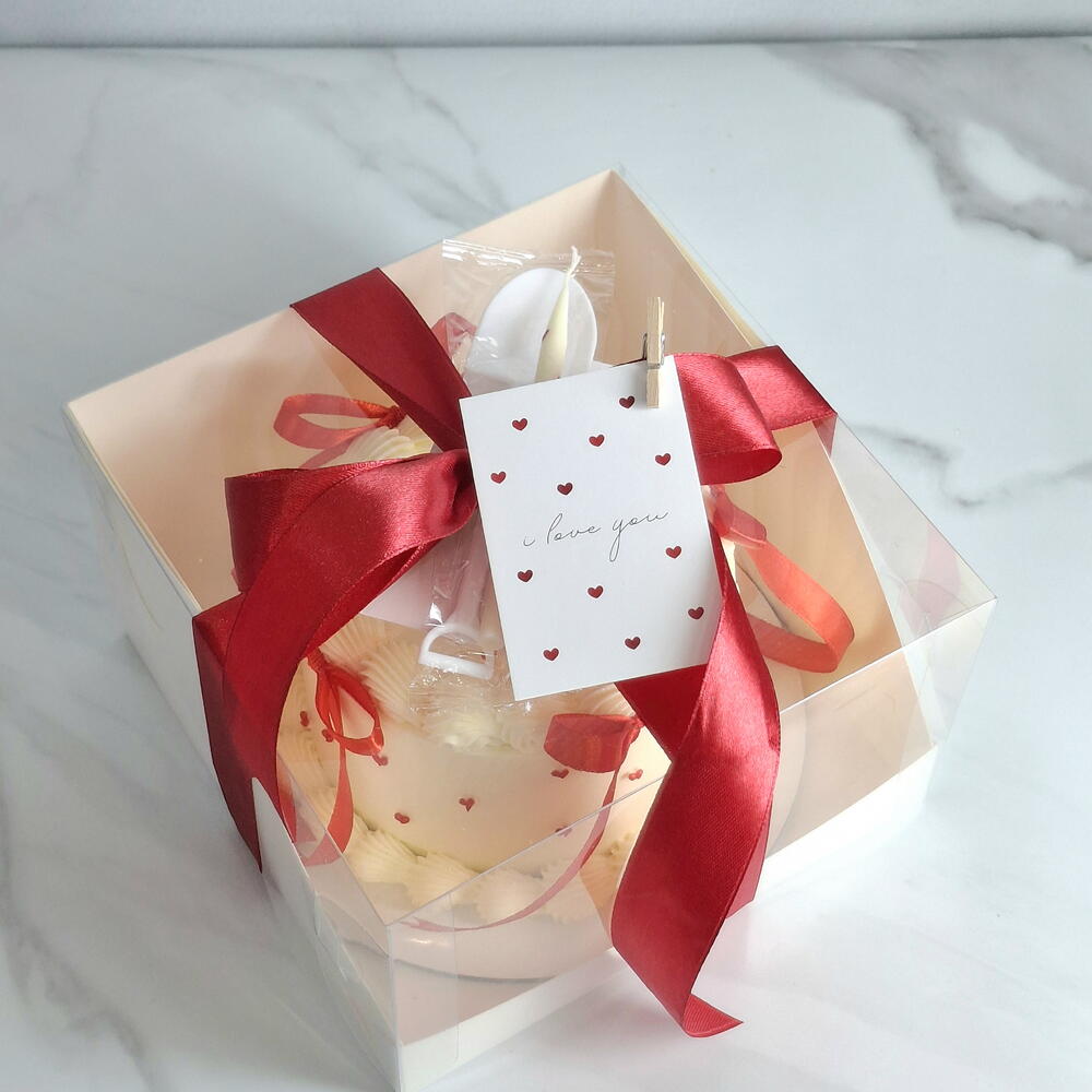 Бенто торт ламбет с рюшами и бантиками на день рождения в подарок