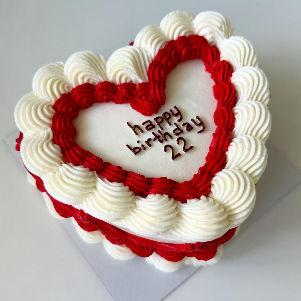 Бенто-торт ламбет сердце happy birthday