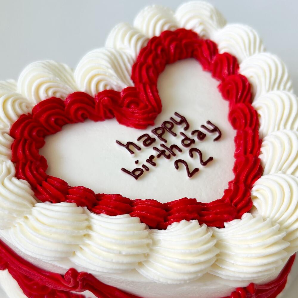 Бенто-торт ламбет сердце happy birthday