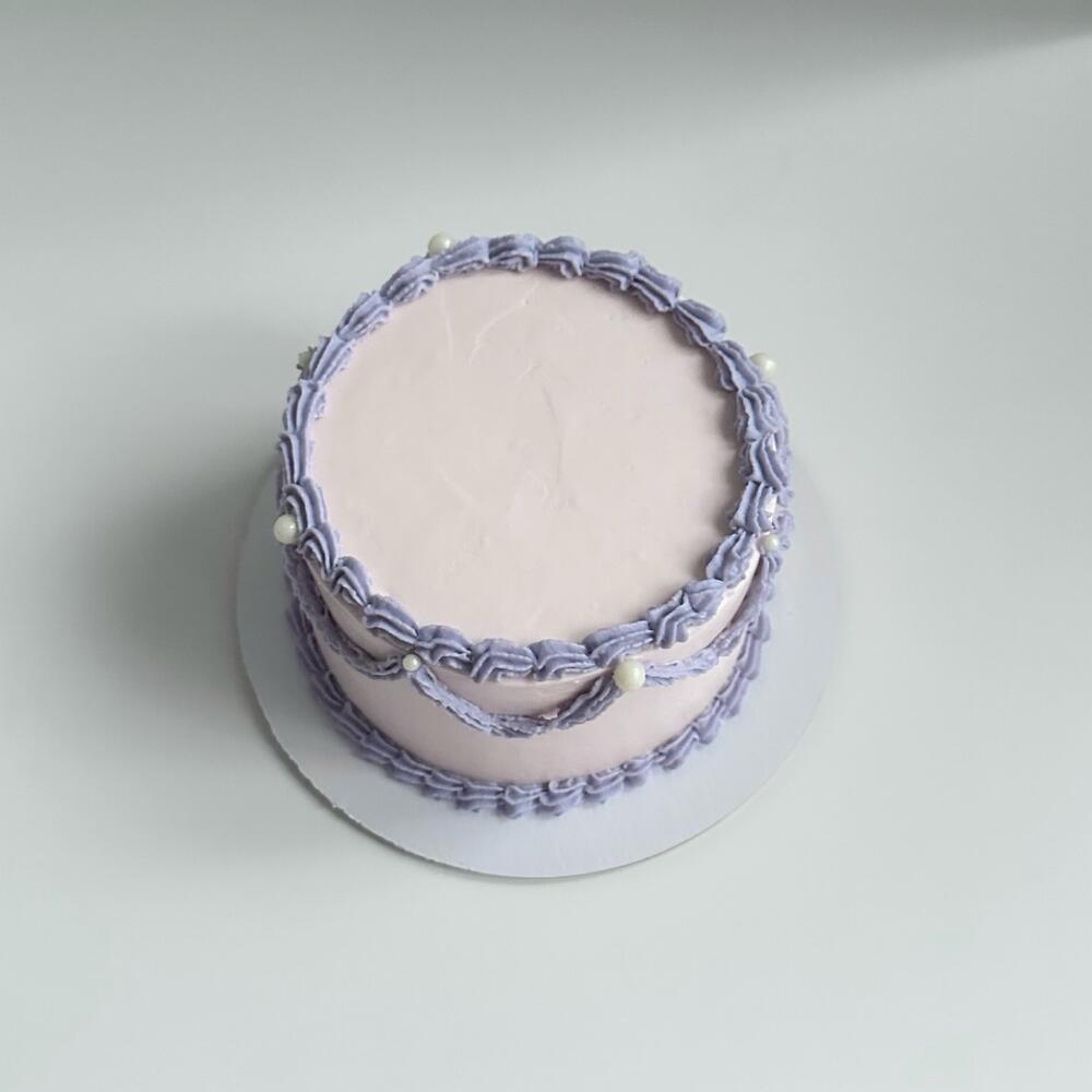 Бенто-торт «Ламбет» сиреневый