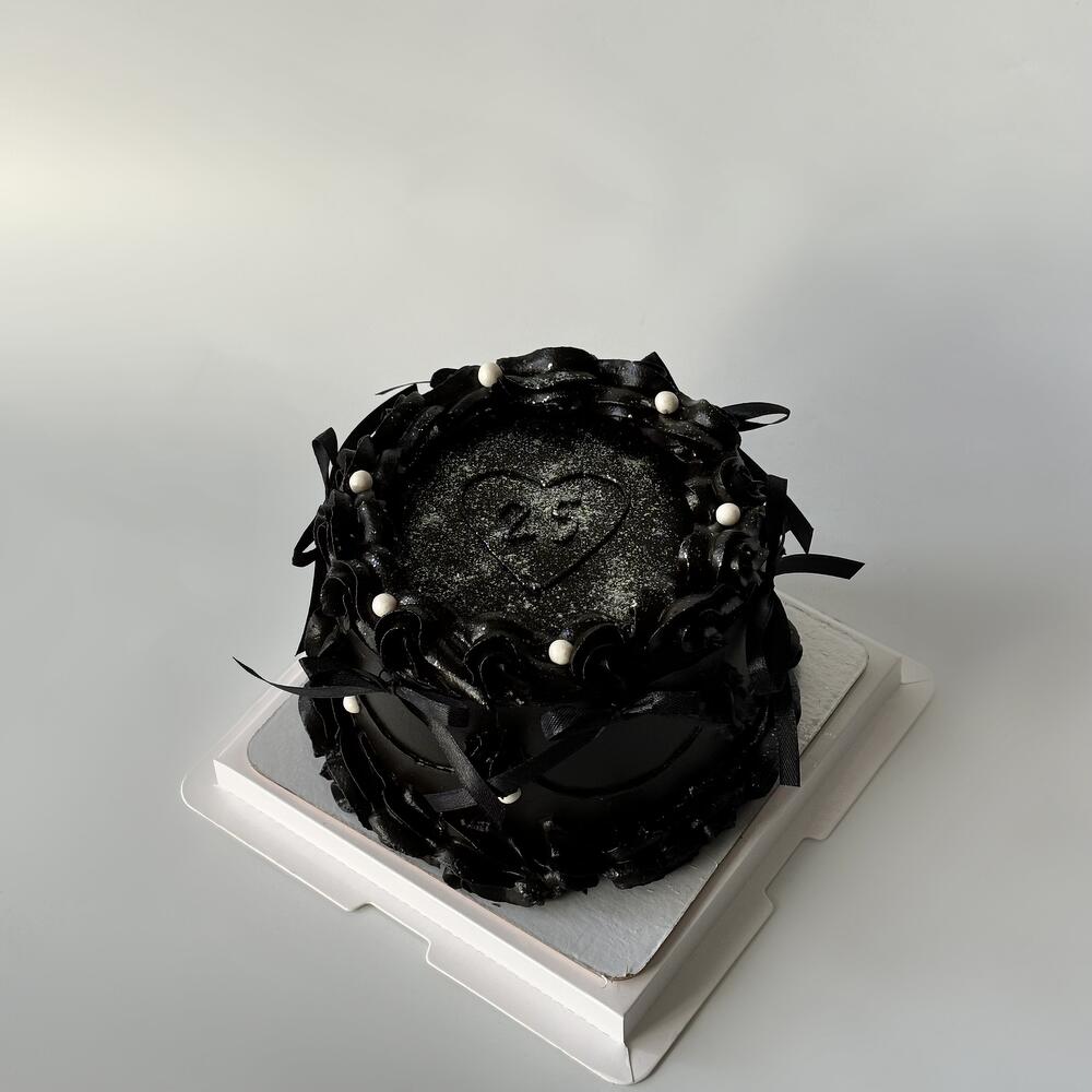 Bento торт Ламбет в черном цвете 🖤