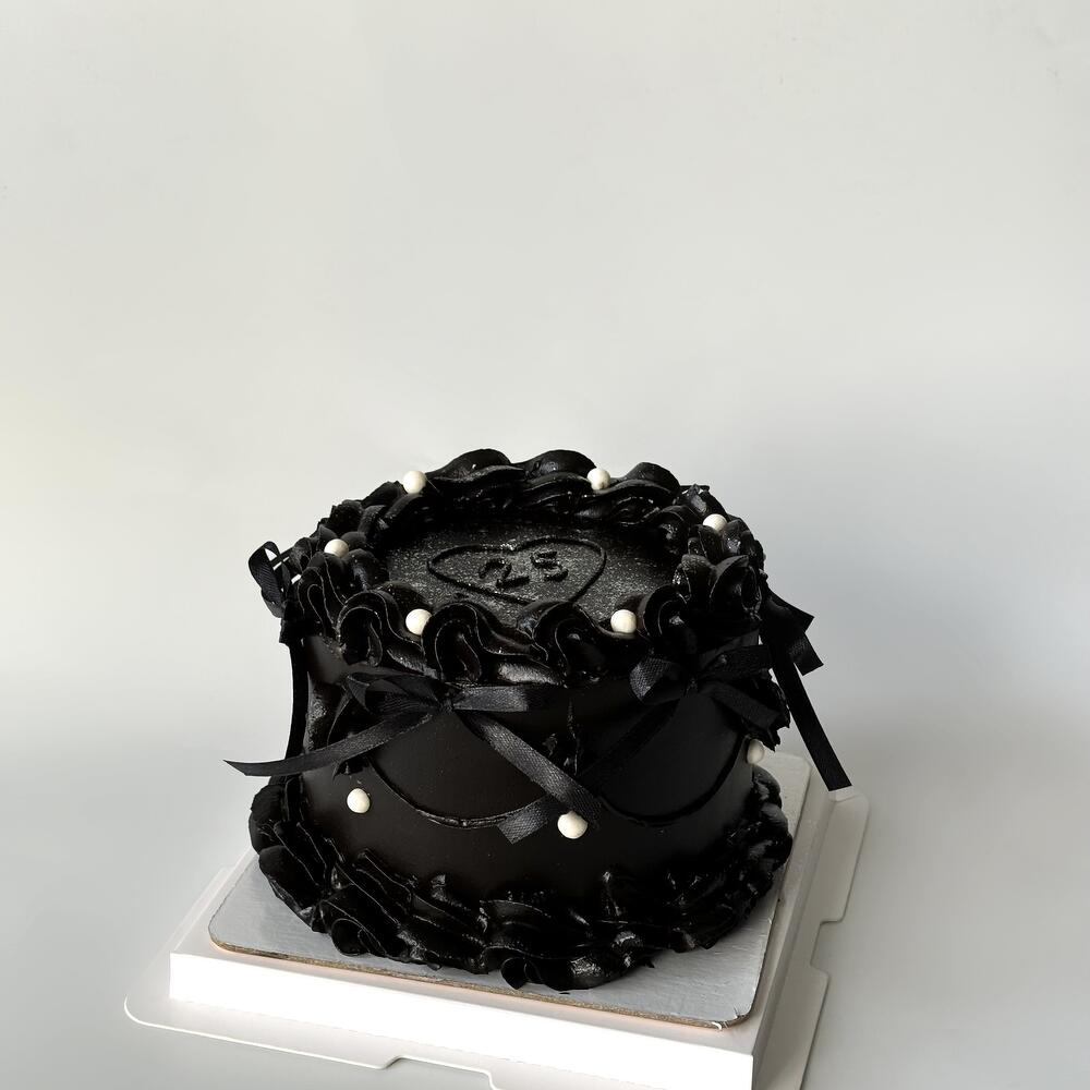 Bento торт Ламбет в черном цвете 🖤