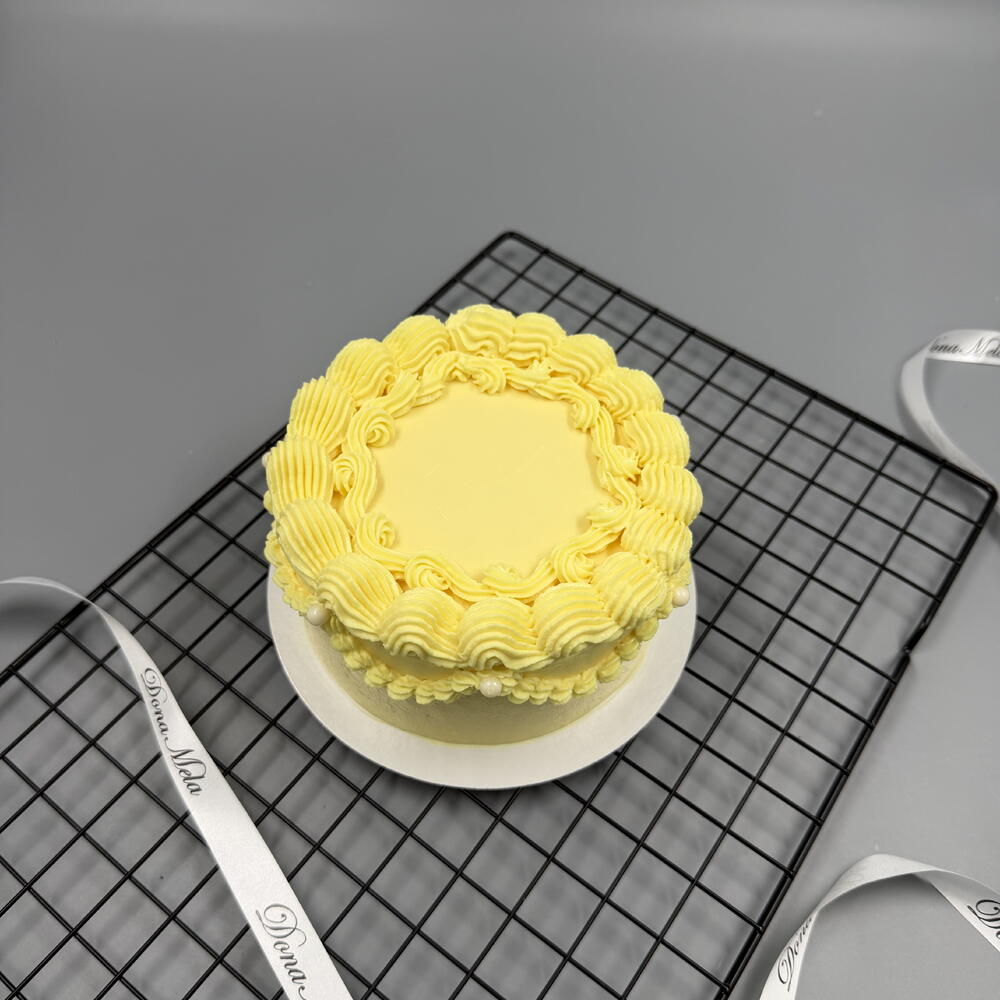 Бенто торт Ламбет жёлтый на праздник, фотосессию