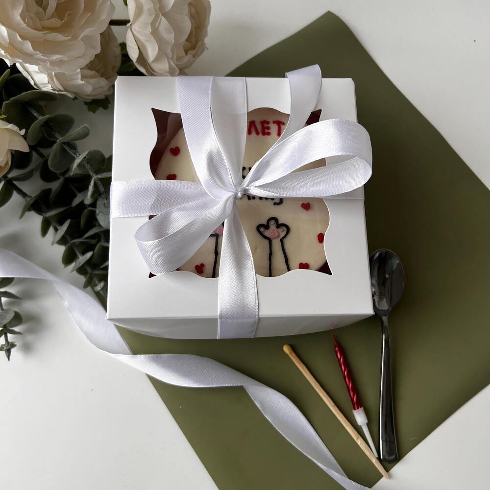 Бенто торт Лапка об лапку любовь годовщина свадьба