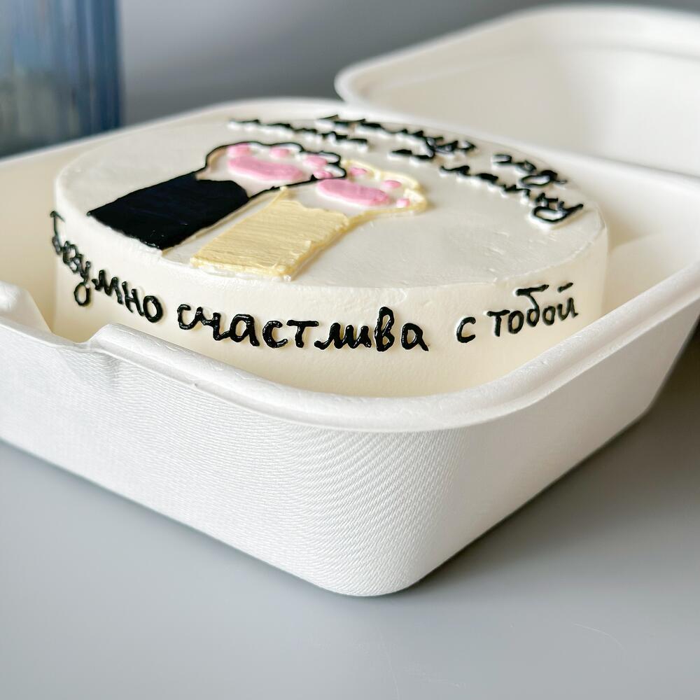 Бенто торт «Лапка об лапку целый год»