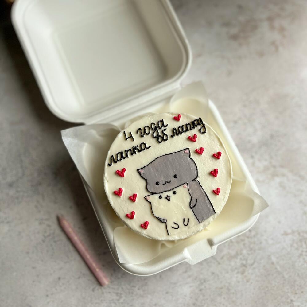 Бенто торт «лапка об лапку» в подарок / на годовщину/ любимому