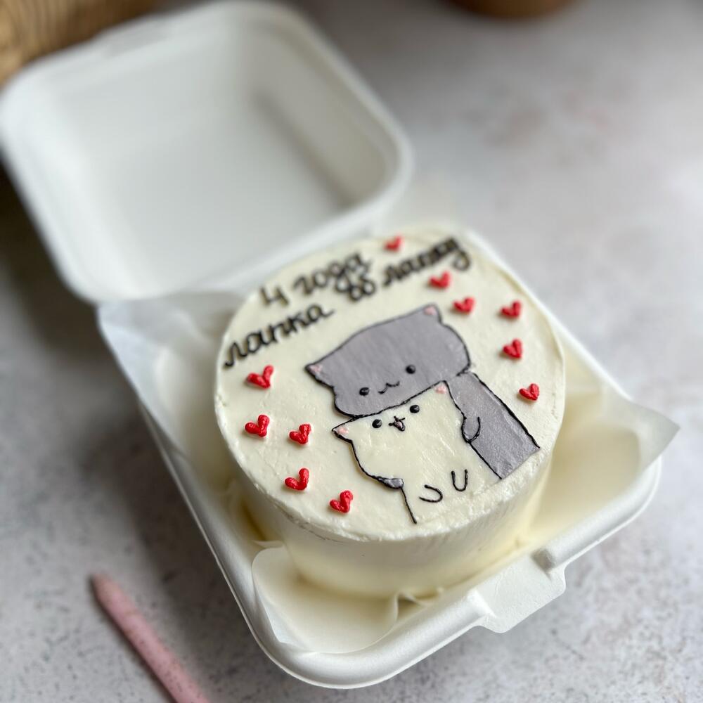 Бенто торт «лапка об лапку» в подарок / на годовщину/ любимому