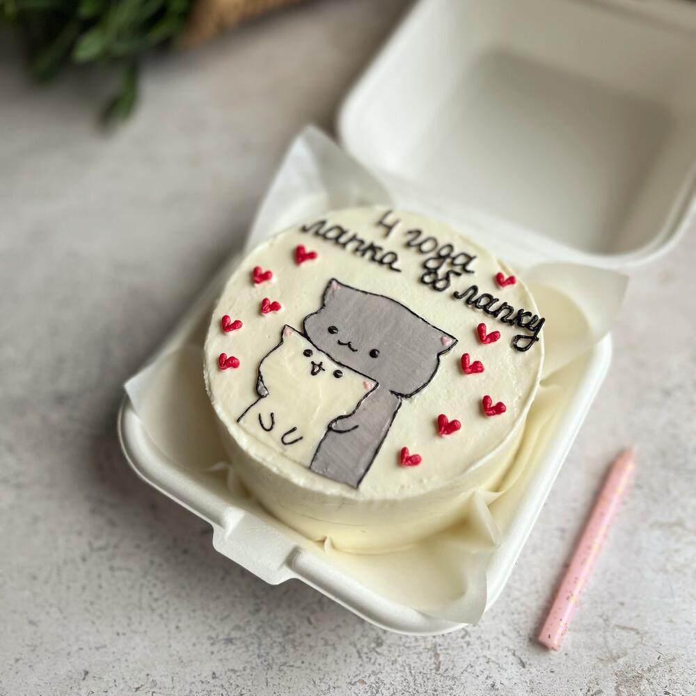 Бенто торт «лапка об лапку» в подарок / на годовщину/ любимому