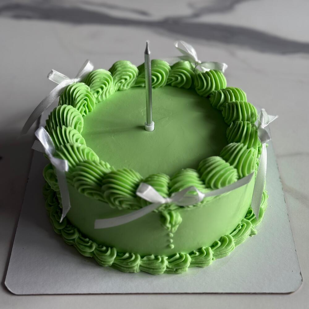 Бенто торт лаймовый ламбет