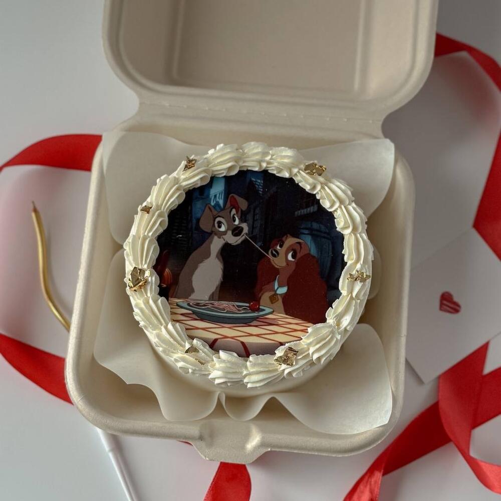 Бенто торт Леди и Бродяга