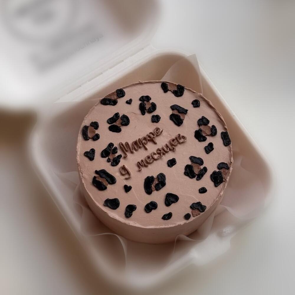 Бенто торт леопард на 9 месяцев