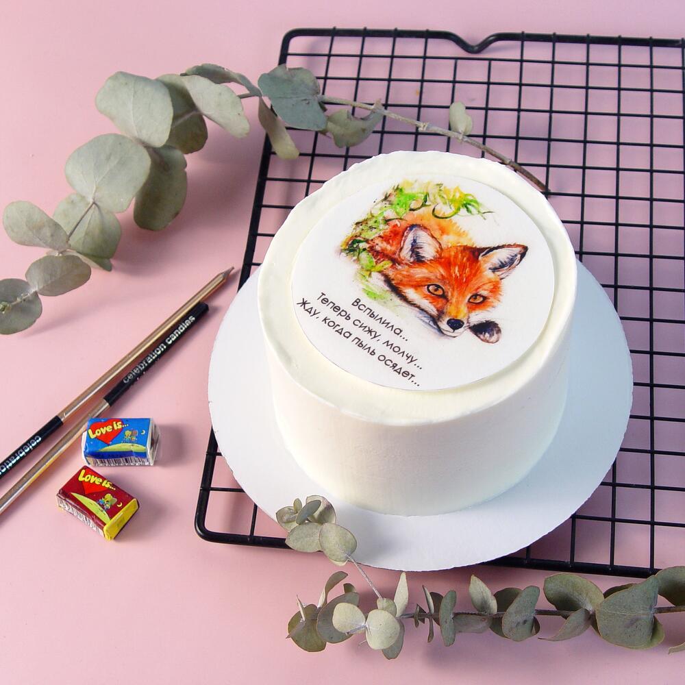 Бенто-торт Лисенок - Вспылила)