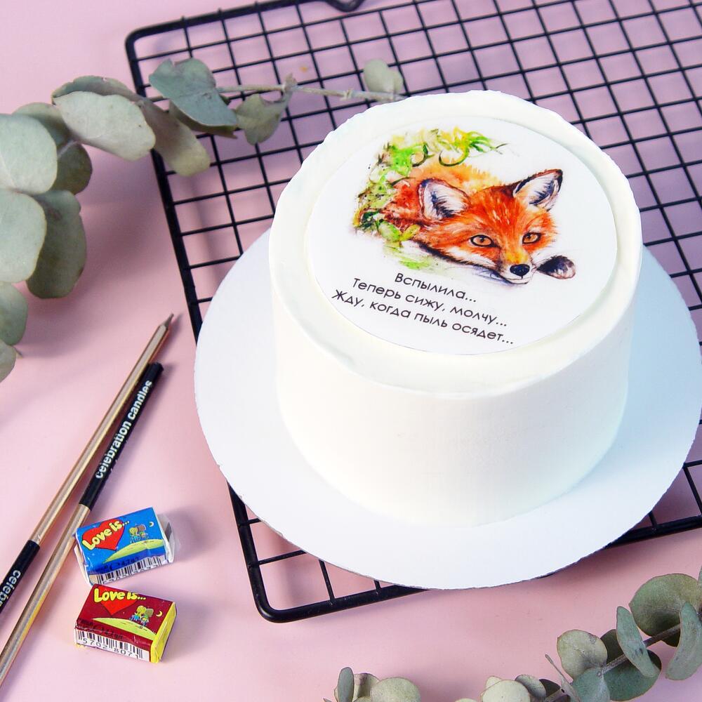 Бенто-торт Лисенок - Вспылила)