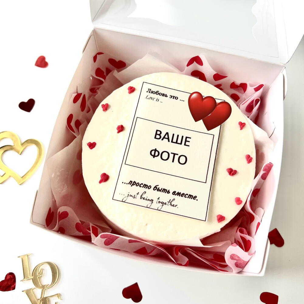 Бенто торт Lоve is 14 февраля фото любимой любимому трендовый