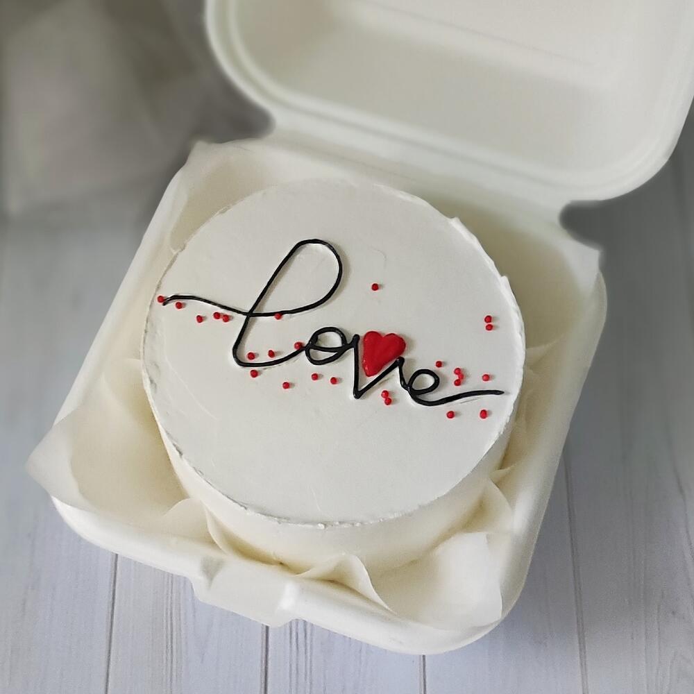 Бенто торт «Love» на 14 февраля