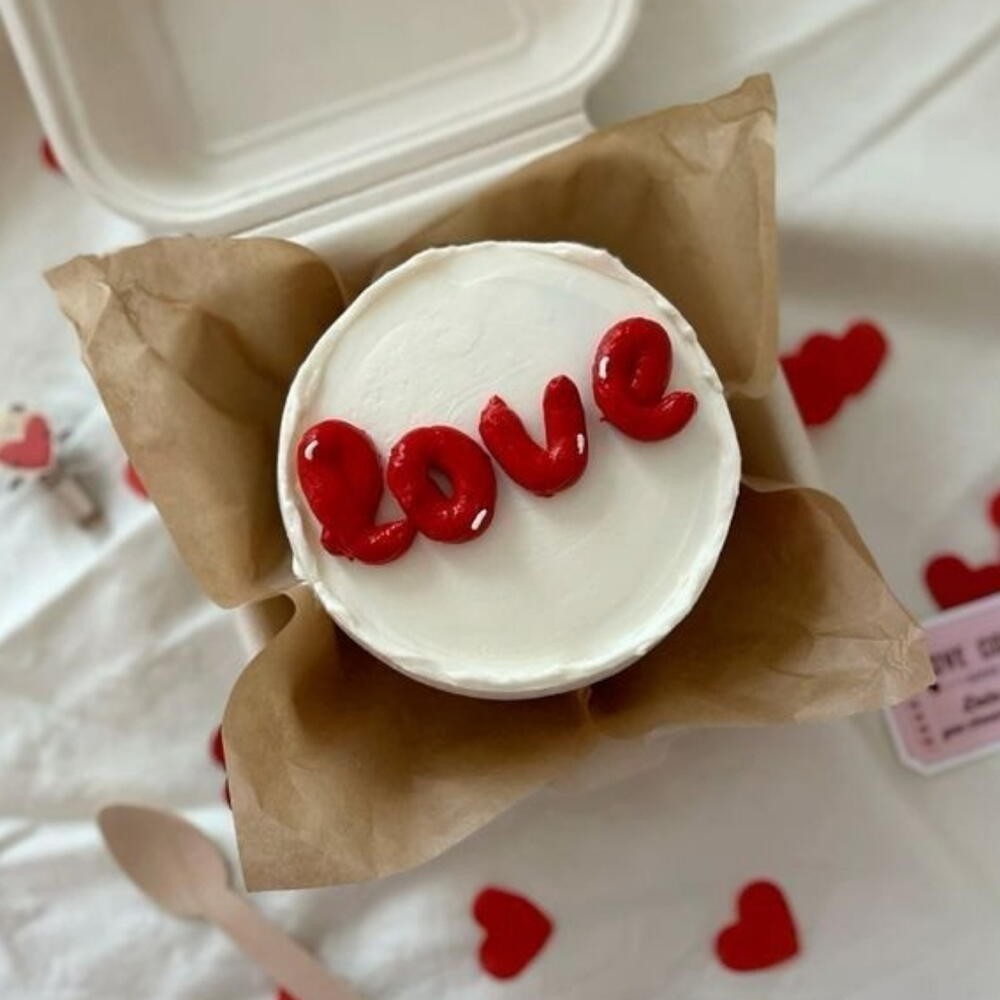 Бенто-торт "LOVE" на 14 февраля, день всех влюблённых