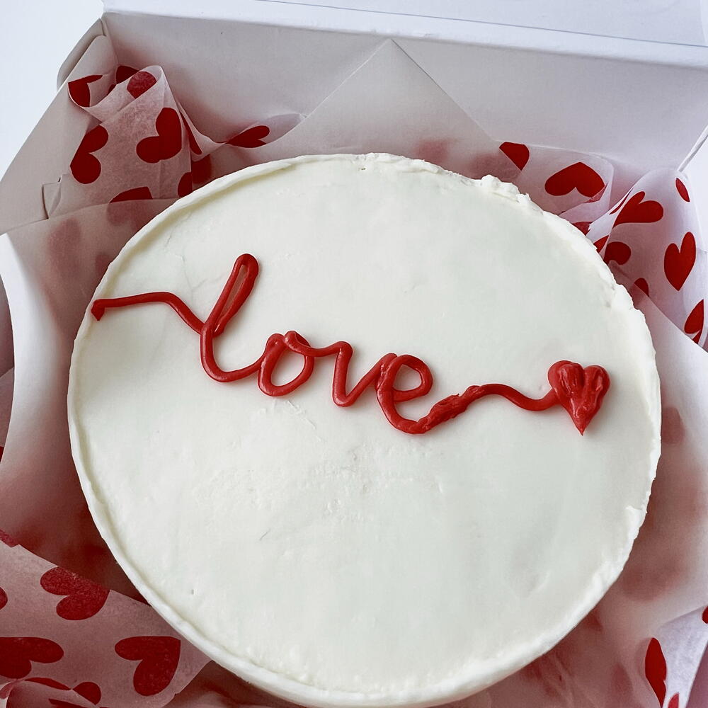 Бенто торт love на 14 февраля любовь трендовый