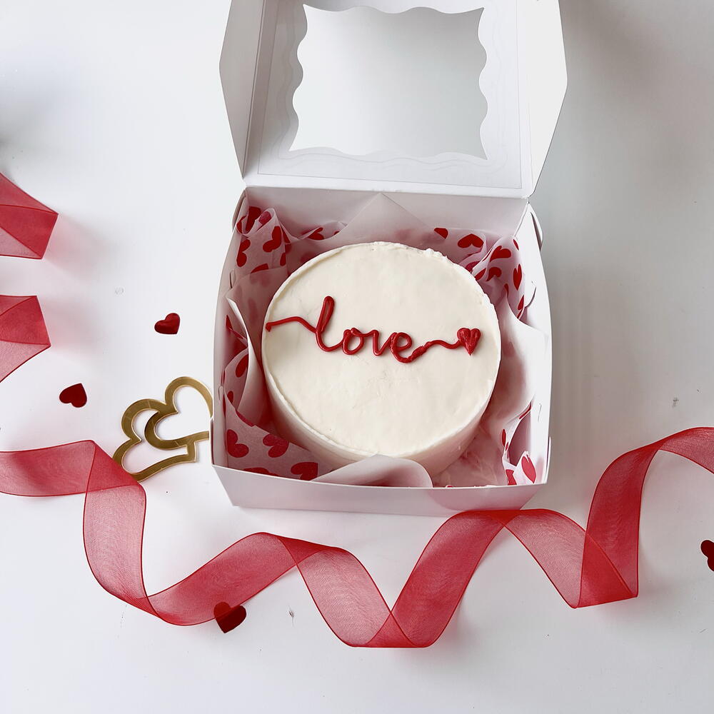 Бенто торт love на 14 февраля любовь трендовый