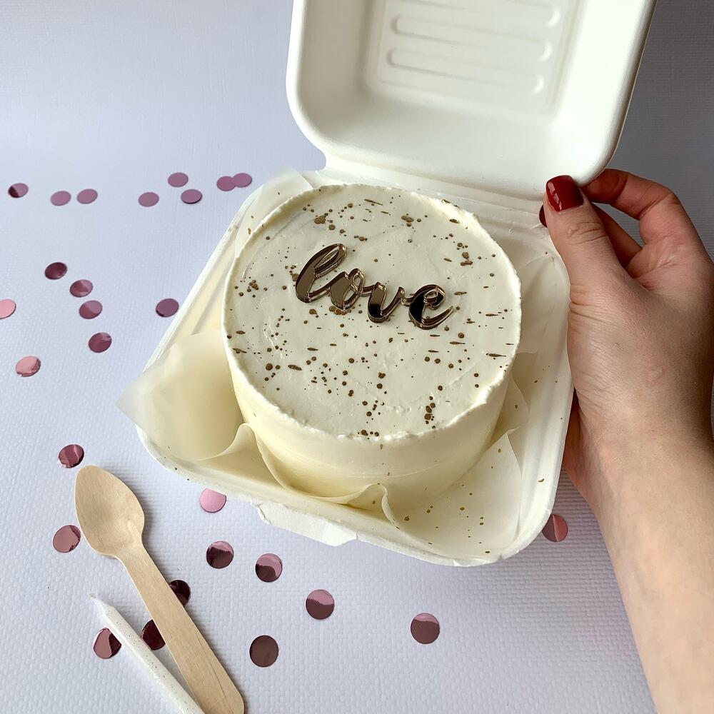 Бенто-торт «love» на 8 марта и ко дню влюбленных