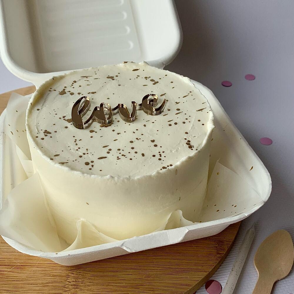 Бенто-торт «love» на 8 марта и ко дню влюбленных