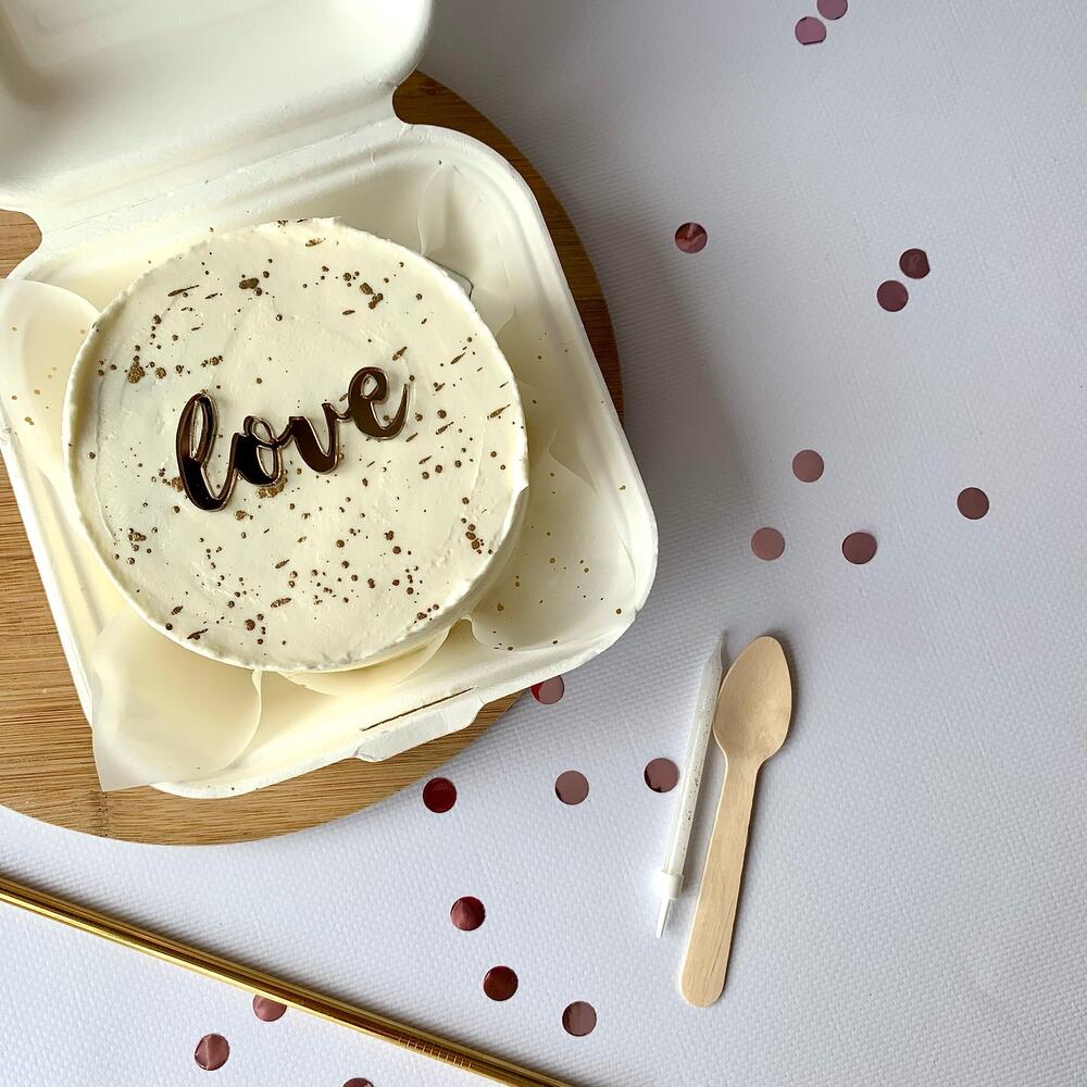 Бенто-торт «love» на 8 марта и ко дню влюбленных