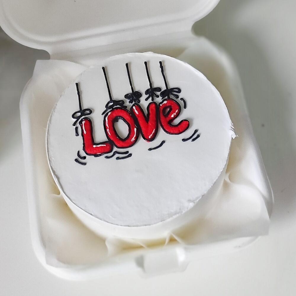 Бенто-торт «love» на День влюблённых🎁