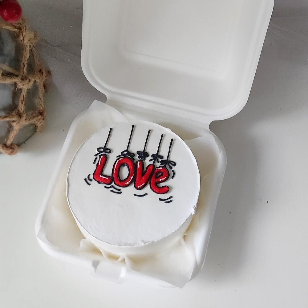 Бенто-торт «love» на День влюблённых🎁