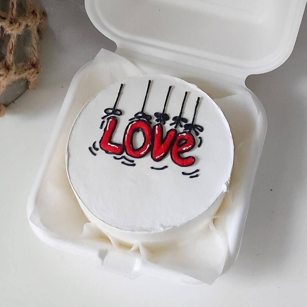 Бенто-торт «love» на День влюблённых🎁