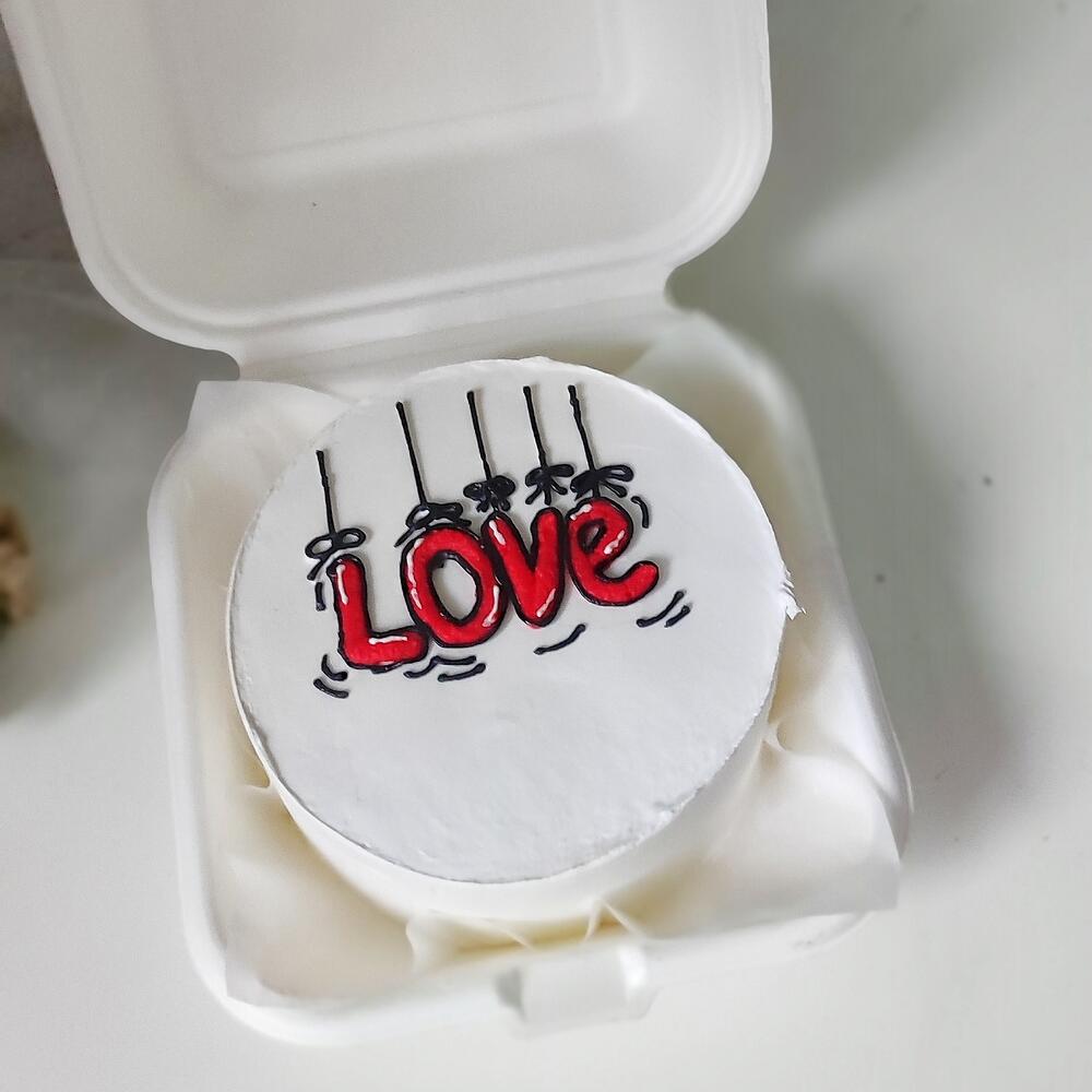 Бенто-торт «love» на День влюблённых🎁