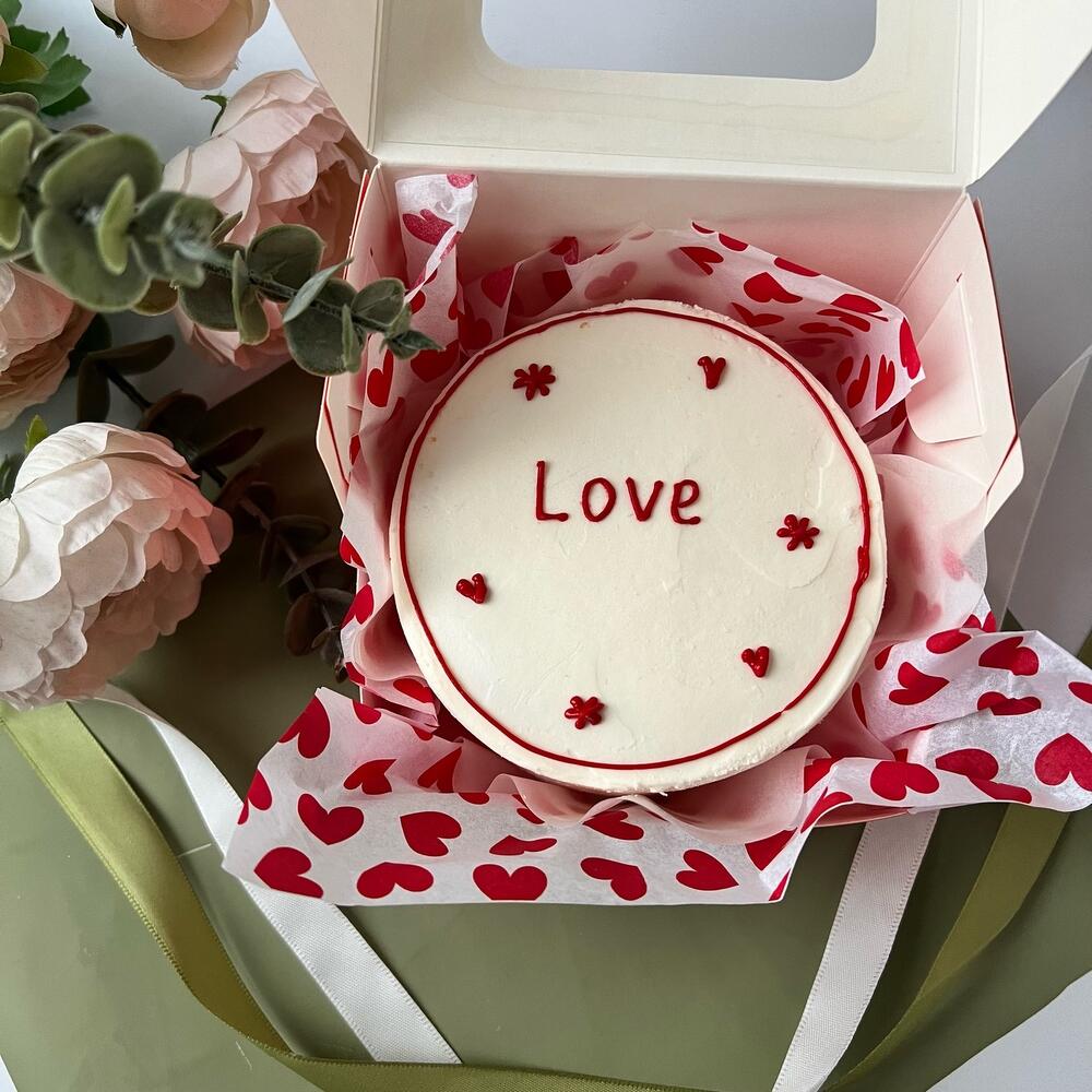 Бенто торт love подарок