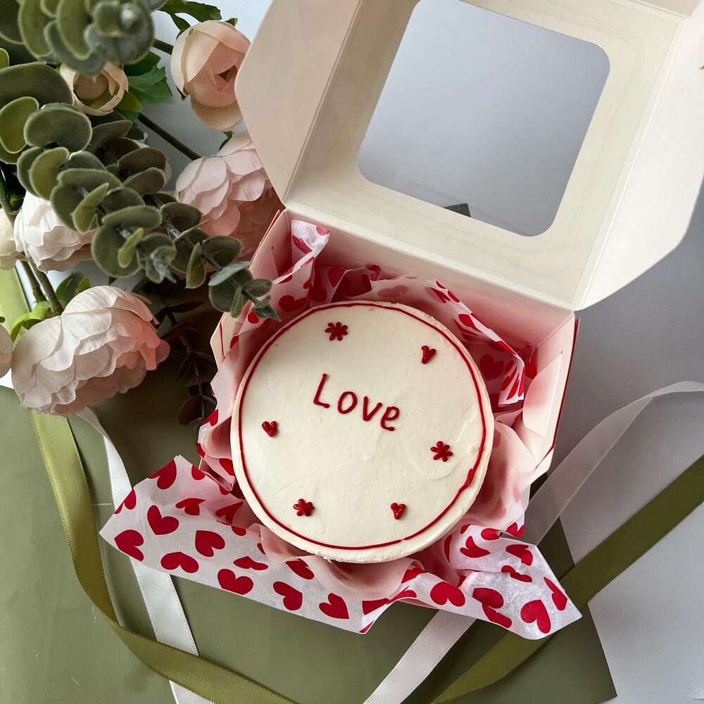 Бенто торт love подарок