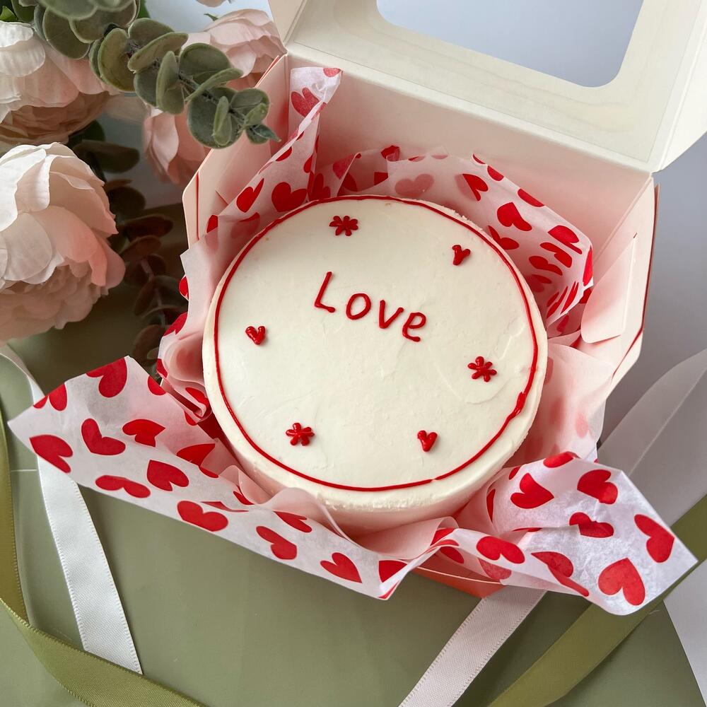 Бенто торт love подарок