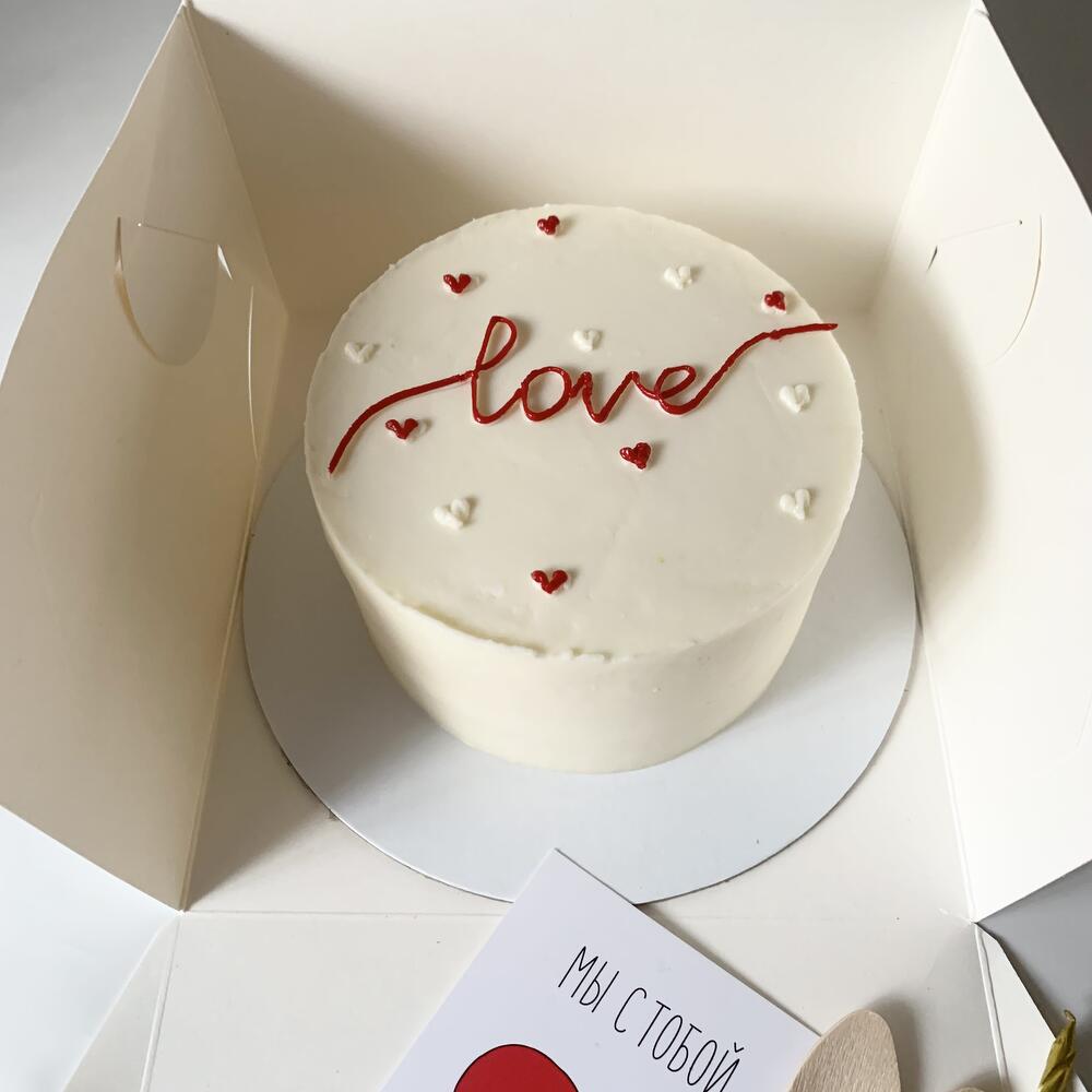 Бенто торт love , подарок, для любимой бенто торт на 14 февраля