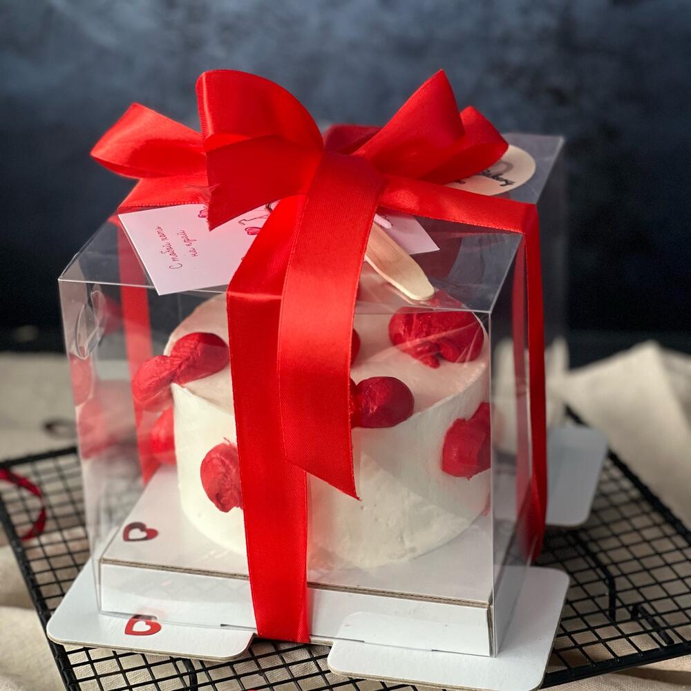 Бенто торт lOVE с сердцами