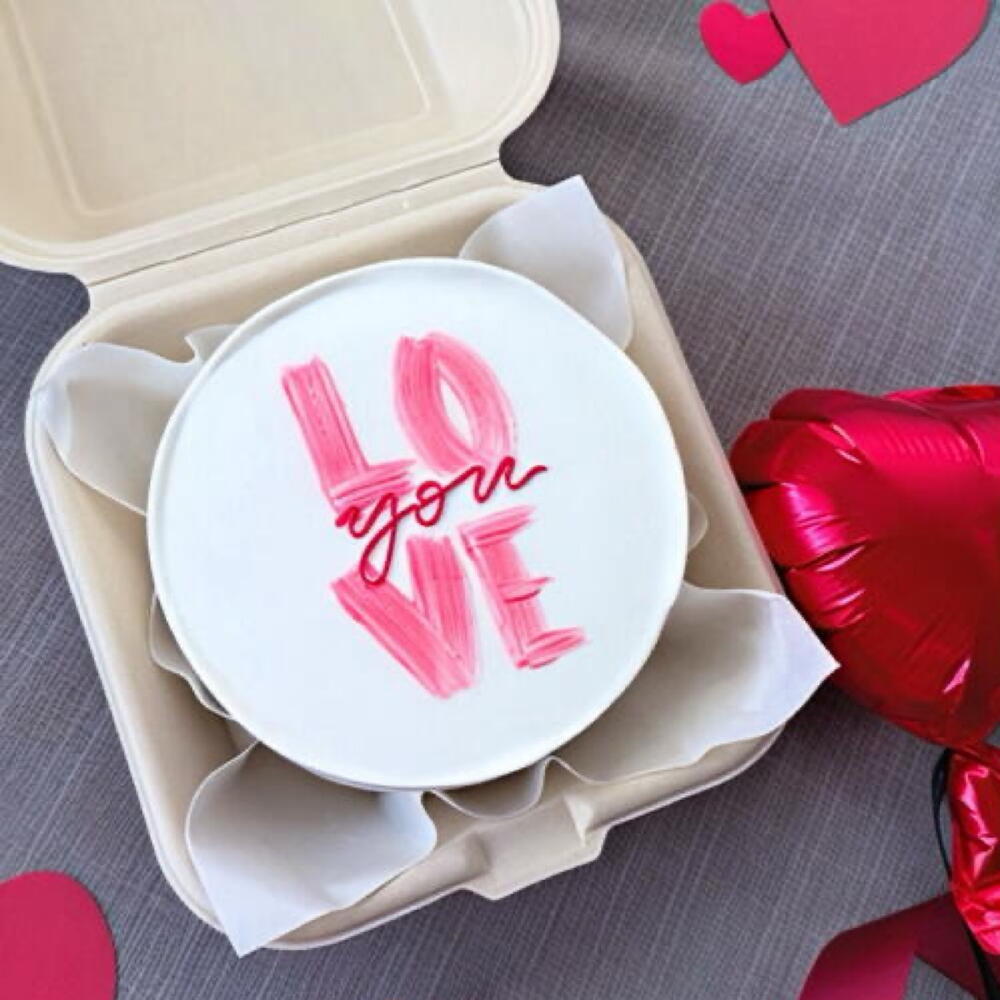 Бенто торт love you, бенто признание, бенто люблю, бенто любимому, бенто валентинка