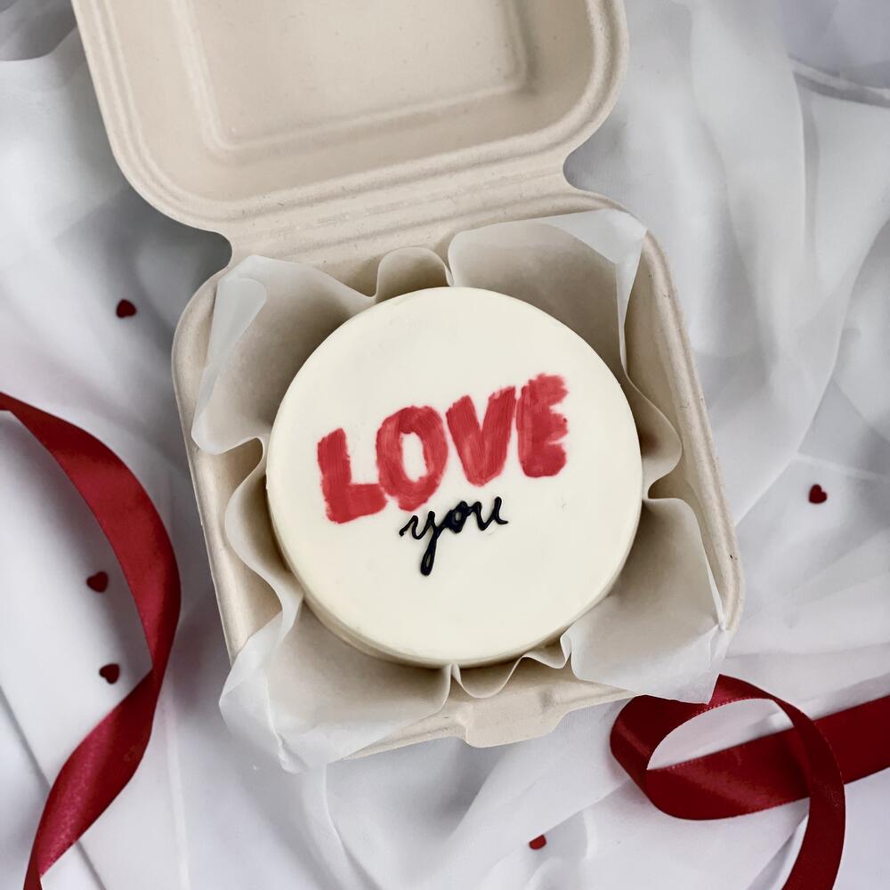 Бенто-торт LOVE you для девушки , парня , мужа , жены