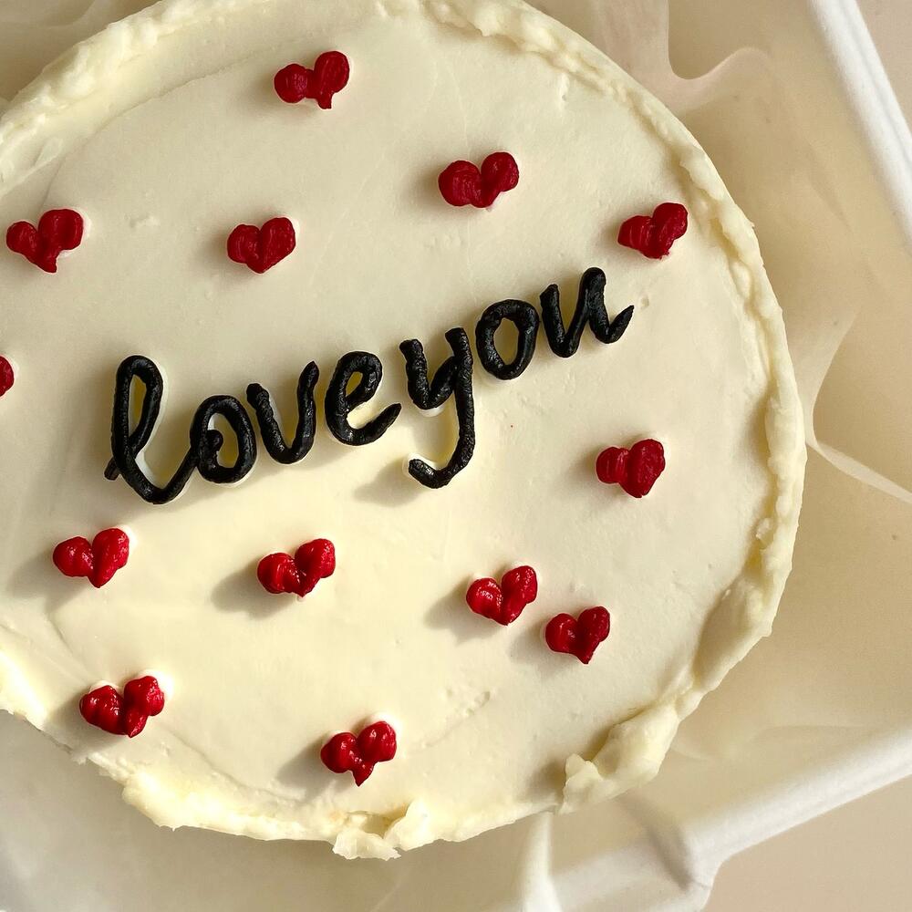 Бенто-торт «love you» любимой девушке, жене, парню, мужу