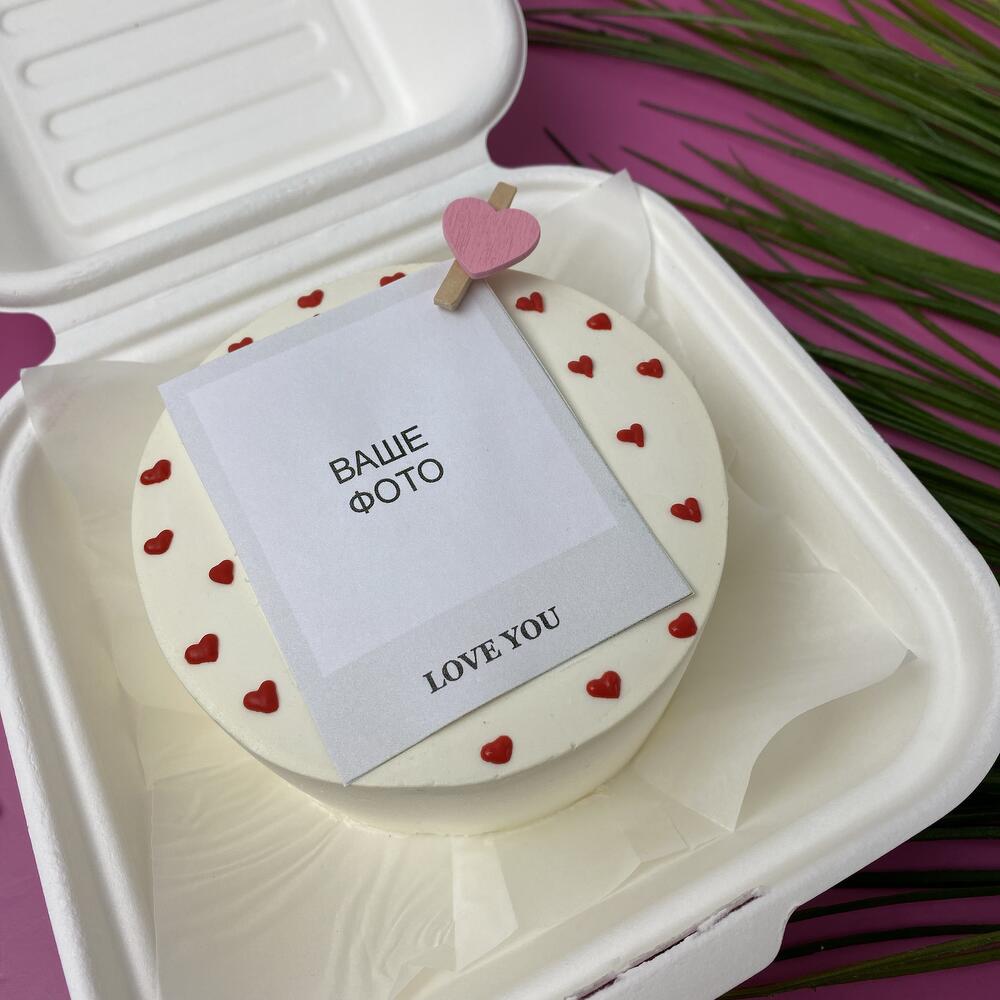 Бенто торт « Love you» с фото