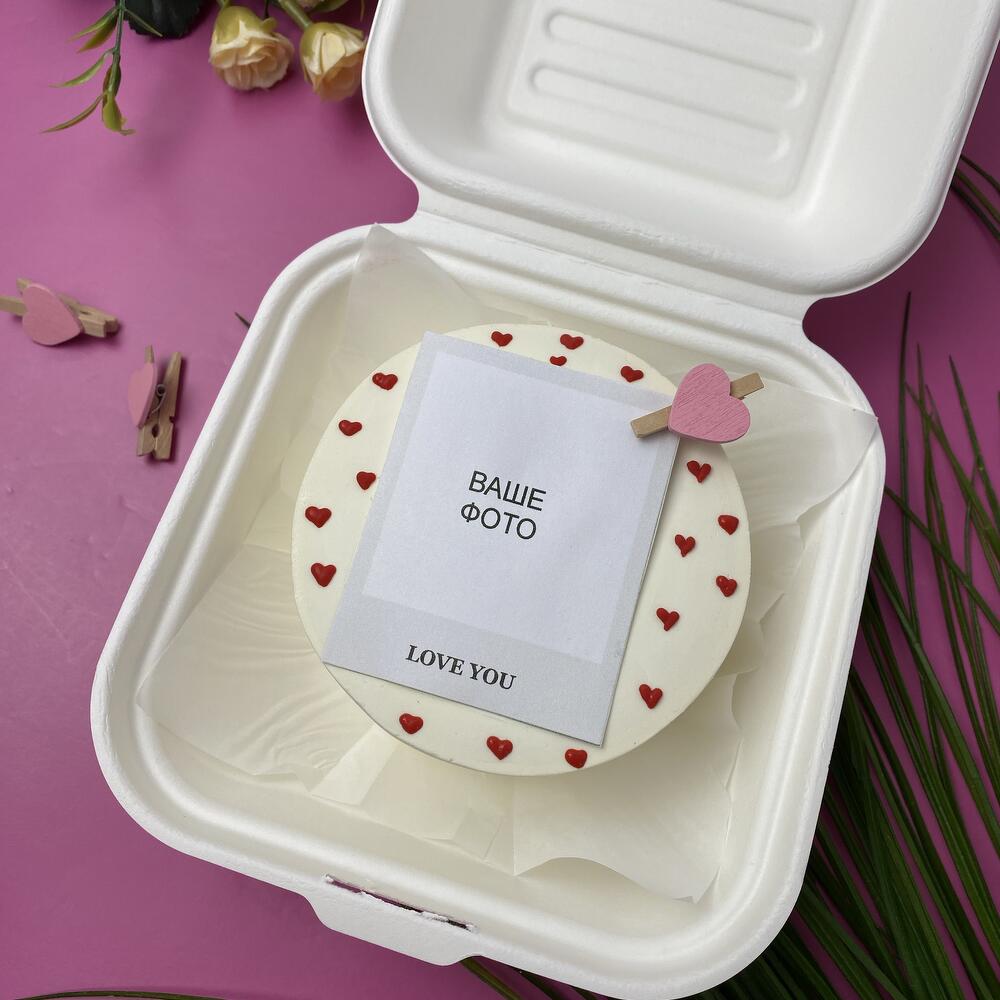 Бенто торт « Love you» с фото