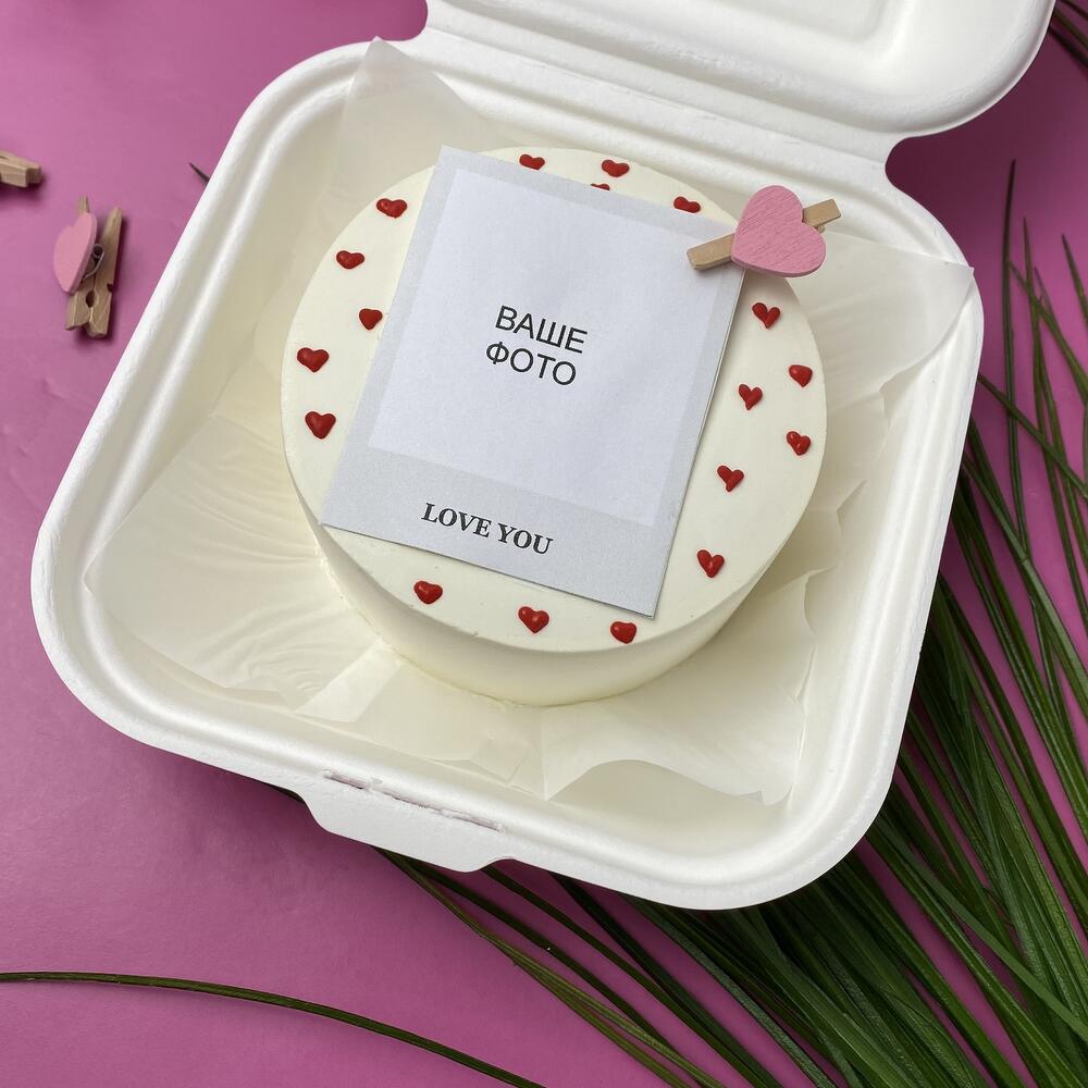 Бенто торт « Love you» с фото