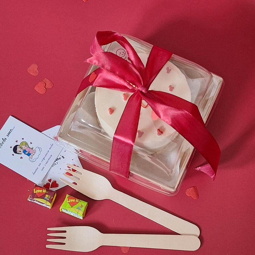 Бенто торт love you с сердечками