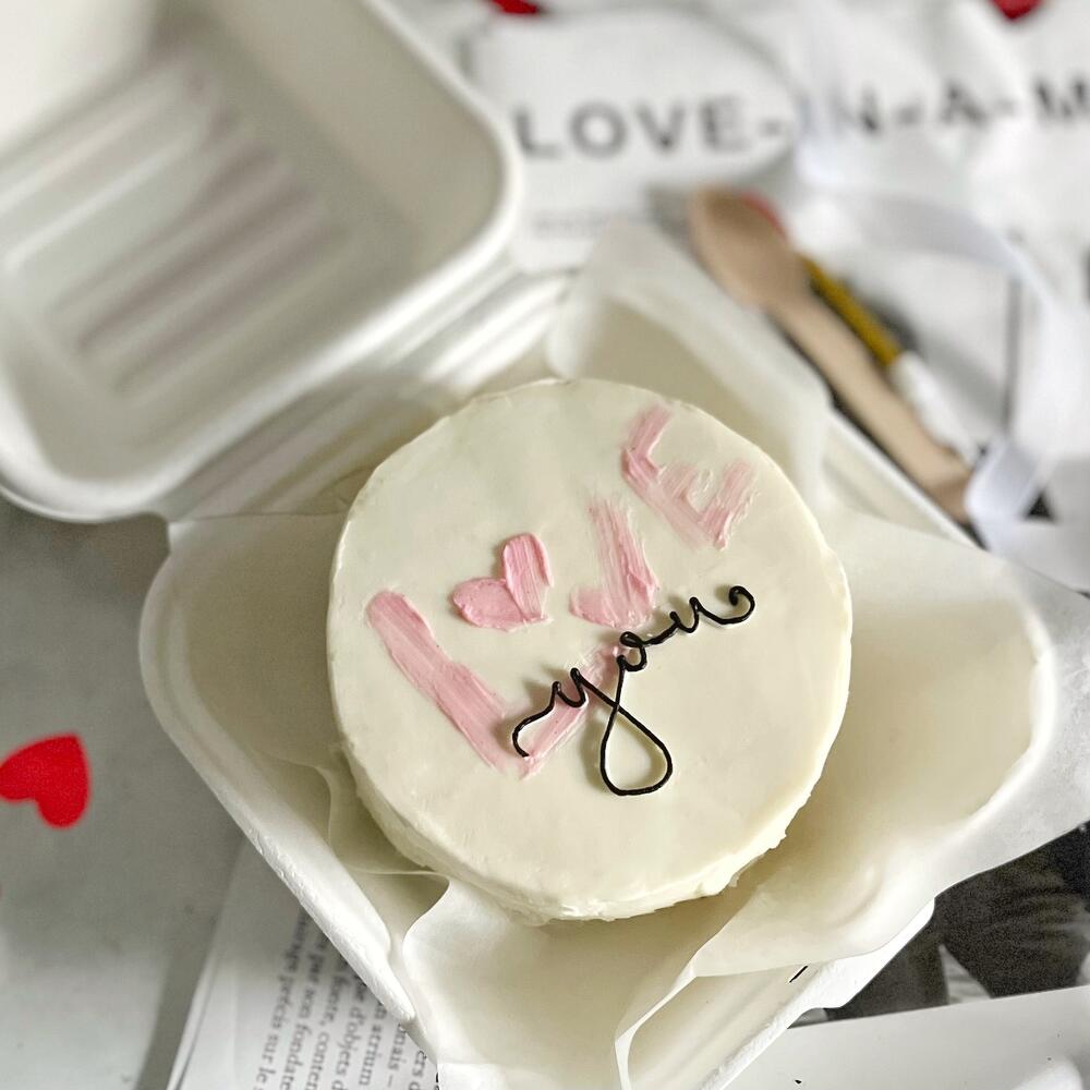 Бенто торт love you в подарок любимому человеку